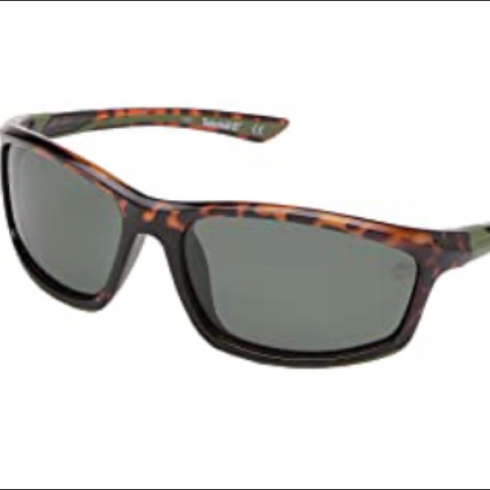 Timberland Dark Havana/Green Polarized Sunglasses